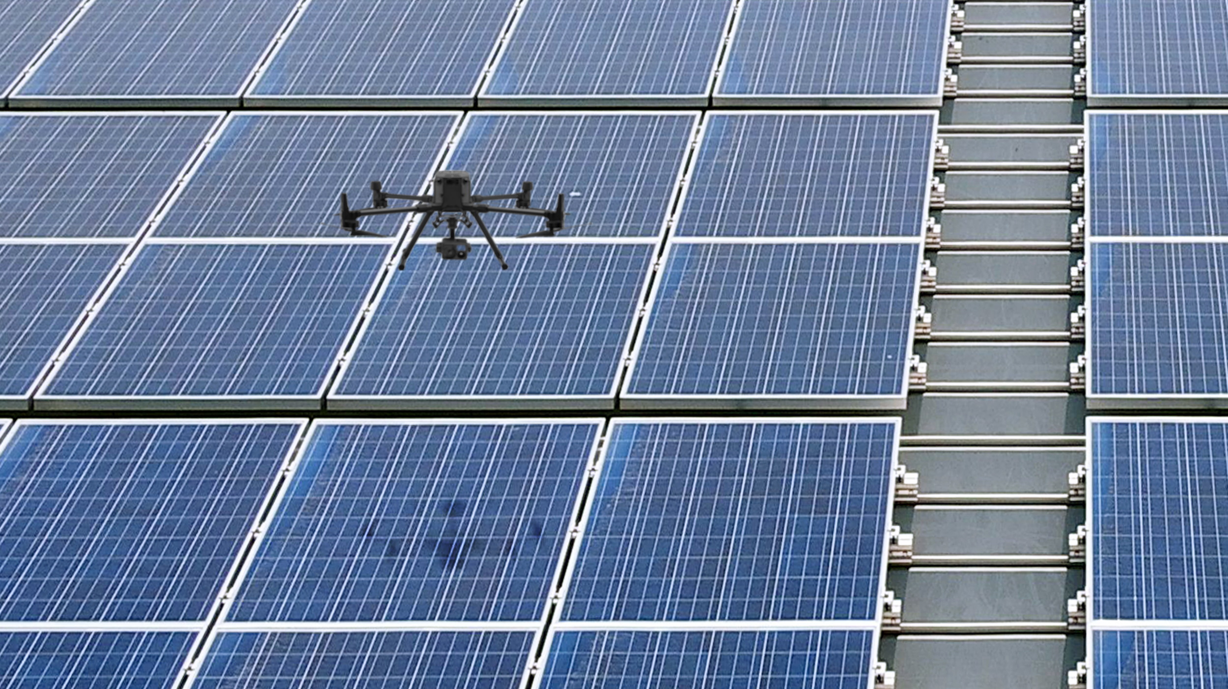 友達以無人機搭配IR Sensor熱顯像技術進行全方面模組健檢，有效降低人力成本並提升發電量